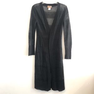 Mudd open knit duster cardigan